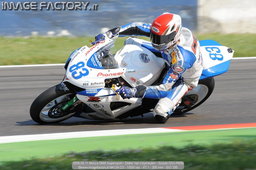 2008-05-11 Monza 0949 Supersport - Didier Van Keymeulen - Suzuki GSX-R600
